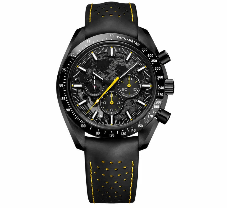 Black Ceramic Chronograph Watch – Sapphire Glass